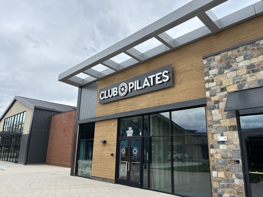 Club Pilates reverse channel letter sign, Newtown Square PA